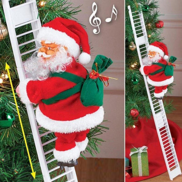 Père Noël musical grimpant